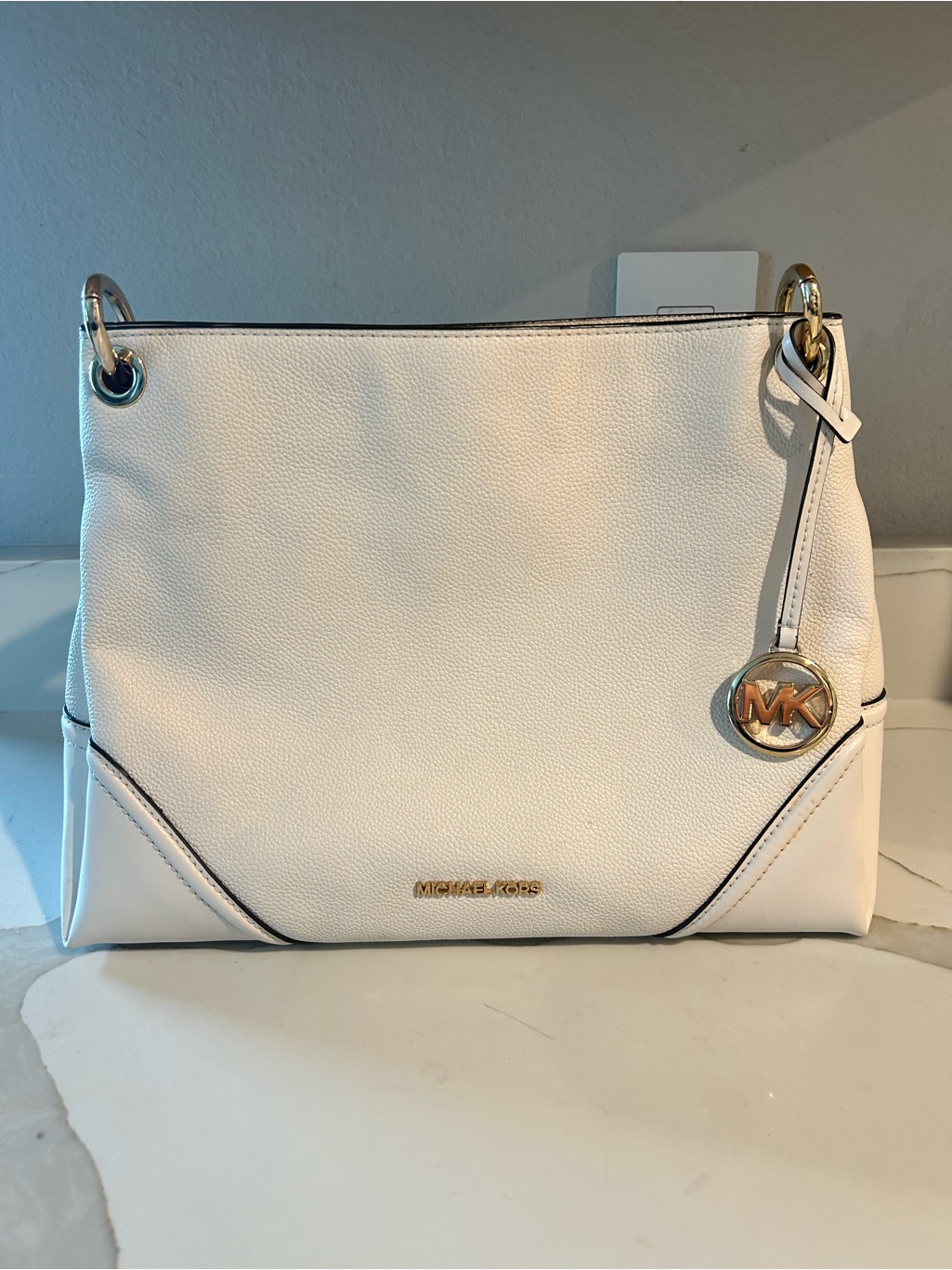Michael Kors Nicole Shoulder Bag Off White